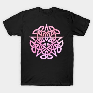 Pentagram. Celtic knot T-Shirt